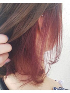 カプア 仙台駅前店(Kapua) インナーカラー/チェリーレッド/ピンクケアブリーチ10代20代人気