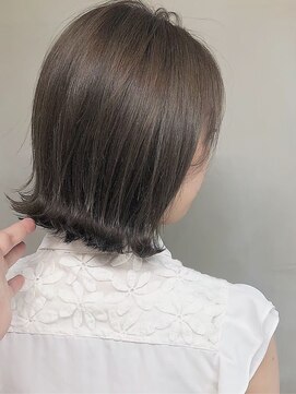 ジーナ セントラル銀座(Zina) セシルカットフリンジウェーブ×大人かわいい前髪ココアブラウン