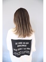 オズ 郡山桑野店(OZ)&nbsp;《OZ田中》重軽ロングボブ#バレイヤージュカラー