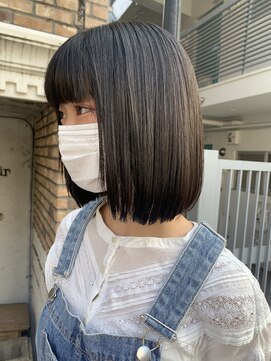 ロイジー(roijir) 【roijir 表参道】ぱっつんボブ☆ダークアッシュ