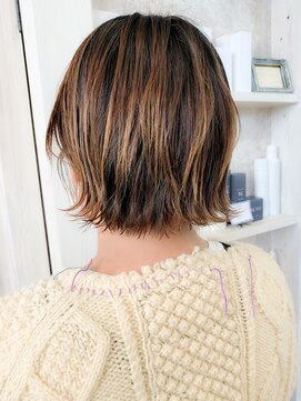 キャアリー(Caary) 福山市美容院　人気　髪質改善ストレート　外ハネボブ　Caary