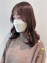 アイティーバイアルバム 八王子店(IT by ALBUM)&nbsp;ピンクブラウン_ショコラベージュボブルフベビーバング_ba372961