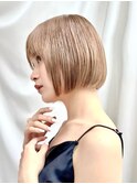 【修】20代30代40代◎透明感カラー×韓国切りぱなしボブ