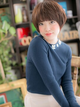 カバーヘア イヴ 戸頭店(COVER HAIR EVE) 斜めバング前下がりショートマッシュヘア―c5戸頭20代30代40代