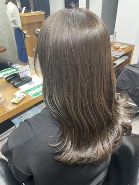 シェル 吉祥寺(shell) グレージュカラー/ボブウルフ/黒髪/ココアベージュ