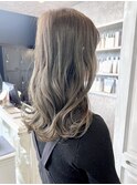 福山Caaryイルミナカラーニュアンスカラースモーキークレージュ