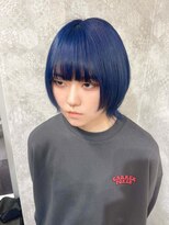 イメチェン/レッドブラウン/フルバング/似合わせカット