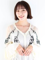 ガリカ 蔵前(Gallica)&nbsp;【竹之内蔵人】透明感◎うる艶髪ぱっつんボブ/透け感ブラウン