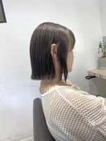 トマト(TOMTO)&nbsp;【RYOHEI】くすみラベンダーグレージュ_切りっぱなしボブ