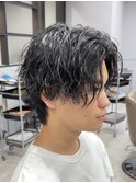 新潟ツイストスパイラル　新潟メンズパーマ　マッシュパーマ