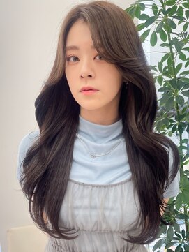 スタートウキョウ 渋谷(STAR TOKYO) 【艶感シースルーバング】韓国レイヤー大人可愛いウェーブ巻き髪