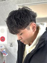 ラック(LUCK)&nbsp;無造作シャドウパーマ［船橋/ブリーチ/ハイライト］