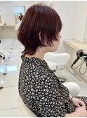 【 VIVO】カジュアル可愛いウルフボブ ピンク系カラー 深江橋
