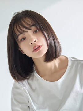 ラフィス ヘアー ルーム 難波本店(La fith hair room) 【La fith】暗髪カラー×シースルーバング
