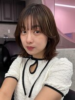 ロンドワン 三宮元町(Lond one) ボブ/切りっぱなしボブ/タッセルボブ/ダークグレー/ミニボブ