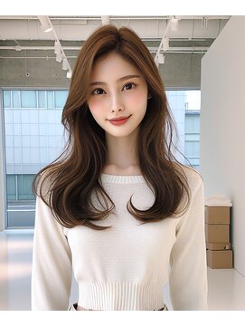 ヘアーズ ベリー 古市店(hairs BERRY) ★大人ガーリーくびレイヤーロングふんわりカール小顔こなれヘア