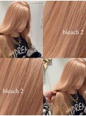 14328アプリコットオレンジワンホンヘアオレンジベージュ