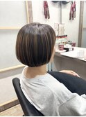 【立川】ミニボフ/前上がりボブ/白髪ぼかし/白髪活かし/立川南口