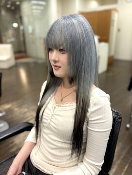 ディーボーイ 下通本店(D-BOY) グラデーションカラー/ライトブルー/ケアブリーチ