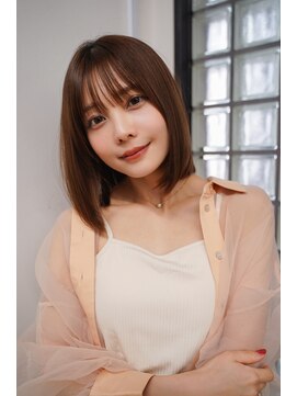 ガーデン 銀座(GARDEN) 丸顔さんでも似合う愛され小顔ボブ　ココアベージュ