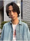 学芸大学【CEINEloq】センターパートフェザーパーマmen's