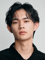 フィフスパーク(fifth PARK) 渋谷フェザーパーマfifthセンターパートメンズパーマ毛流れ色気