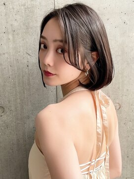 マルツ 銀座(maltu) ピンクグレープフルーツ透明感カラーシャギーボブ銀座髪質改善