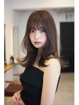 ケシキ 表参道 原宿(kesiki.)&nbsp;ミディアムレイヤー/顔周りレイヤー/ハッシュカット/韓国へア