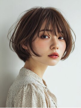 ロディーナ 大口 新子安(rodina) 着物ヘア/大人ガーリー/ダークアッシュ/似合わせカット/大口子安