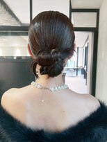 アルバム 銀座(ALBUM GINZA)&nbsp;おくれ毛ダークアッシュロング韓国ヘア_ba579001