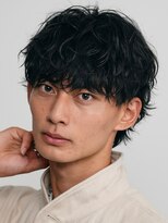 フィフス(fifth)&nbsp;メンズシースルーマッシュニュアンスパーマシャドウパーマテテ風