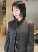 大分ショートボブ顔まわりレイヤーカット髪質改善カラー