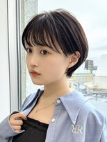 アフロート ルヴア(AFLOAT RUVUA)&nbsp;『岩田莉奈』40代50代お洒落な白髪染ショートボブ新宿ケアカラー