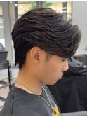 センターパート/フェザーパーマ/カルマパーマ/men's
