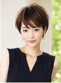 ショートヘア/分け目無し前髪/大人ショート/30代/40代/50代