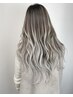 ヘアカラー＋高級レミーシールエクステ60枚53cm ￥23400