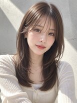 ノア 三宮店(NOA)&nbsp;【NOA】韓国風セミロングレイヤー×レイヤー×シースルーバング