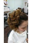 お祭りヘアセット