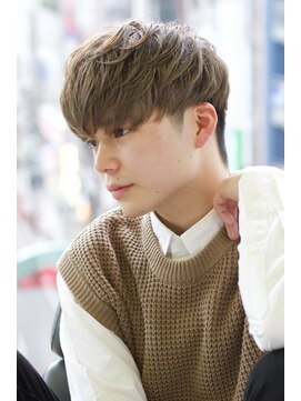 にもう ダウンバング ツーブロック 前下がり ニュアンスパーマ