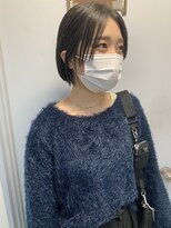 イオエ(ioe)&nbsp;黒髪/ボブルフ/ネビージュ/小顔/ワンレン/髪質改善/グレージュ