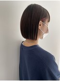 ぱつっとボブ