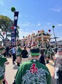 アミュー(amiu) 地元では祭りがありまして毎年担いでます!