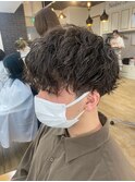 波巻きスパイラル×ツイストパーマ[メンズ]