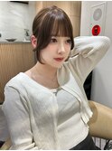 韓国バング  顔まわりカット エギョモリ haruhi【大宮】
