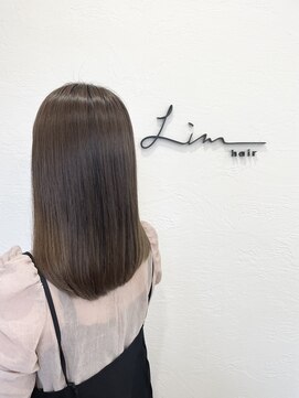 リム(Lim) 艶髪　ミディアム　オリーブベージュ