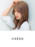学校や会社にも◎ハニーベージュ×ナチュラルなゆるカール巻き