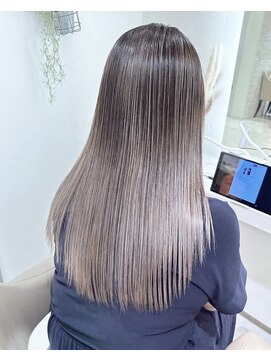 アッシュ 大宮店(Ash) 細めハイライト髪質改善バレイヤージュ