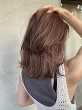 ルブランヘアギャラリー(Le blanc hair gallery) ピンクベージュカラー