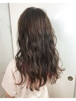 アヴァンスクロス あべのルシアス店(AVANCE.CROSS)&nbsp;インナーカラー×オレンジ×ベージュ