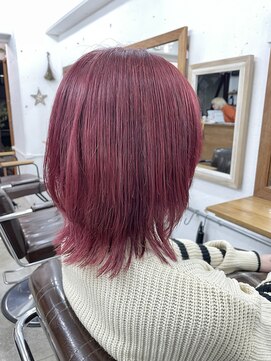 リッカ(RICCA) 【ダブルカラー】ピンクレッドウルフ♪